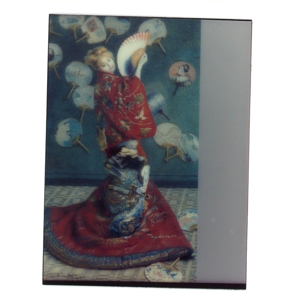 La Japonaise by Claude Monet 1876‎ Art Demo Print 3.5" x 4.5" Lenticular 3D 3-D